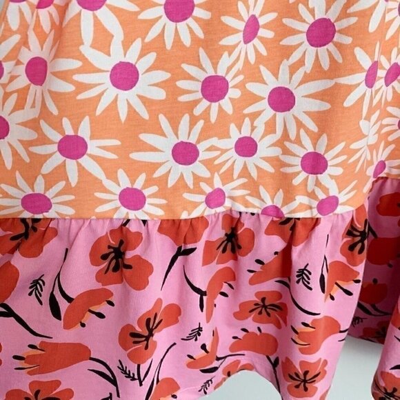NEW Hanna Andersson Girl Tank Tiered Mixed Print Sun Dress 3T 4T 10 Years - Picture 6 of 9